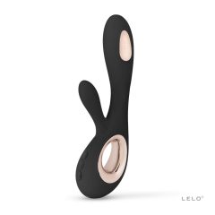   Vibratore LELO Soraya Wave Ricaricabile con Stimolatore Clitorideo e Movimento Ondulatorio (Nero)