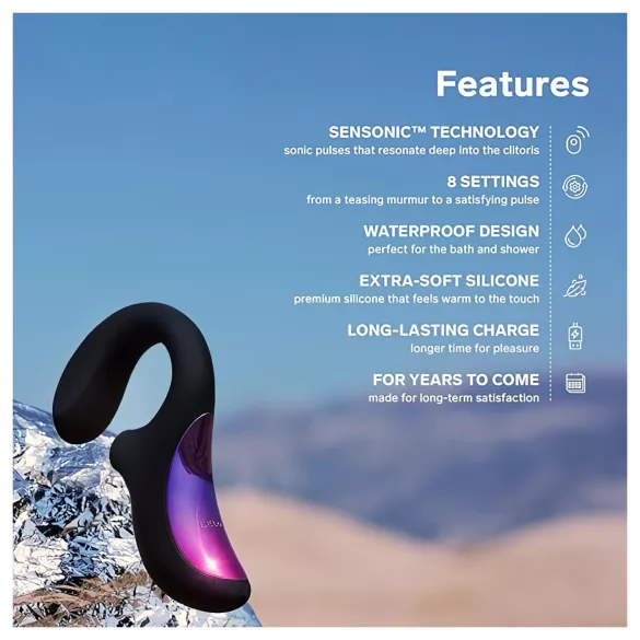 LELO Enigma - vibratore punto G 2in1 ricaricabile impermeabile nero