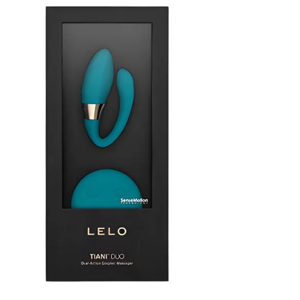 LELO Tiani Duo - vibratore coppia - telecomando - silicone blu