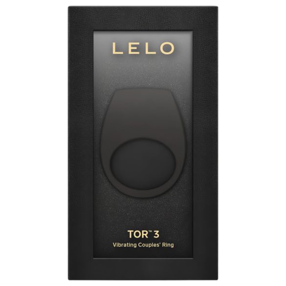 LELO Tor 3 - anello fallico vibrante ricaricabile smart - silicone nero