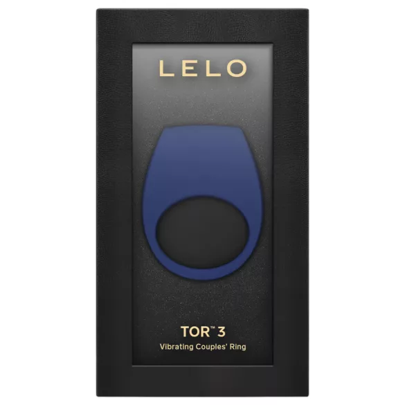 LELO Tor 3 - anello fallico vibrante ricaricabile smart - silicone blu
