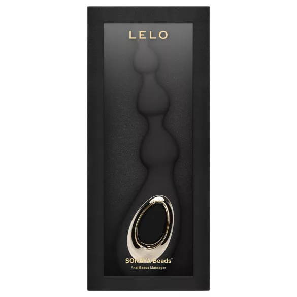 LELO Soraya Beads - vibratore anale ricaricabile impermeabile nero