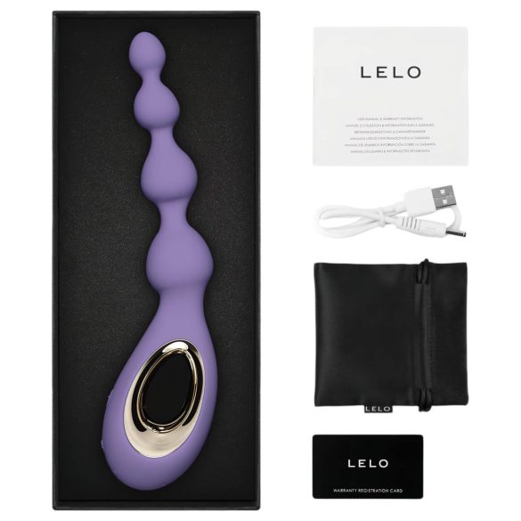 LELO Soraya Beads - vibratore anale ricaricabile e impermeabile (viola)