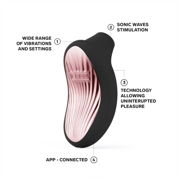 LELO - succhiaclitoride onde sonore - Cruise 3 - silicone nero