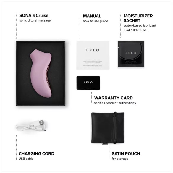 LELO Sona 3 Cruise - stimolatore clitorideo onde sonore - silicone rosa