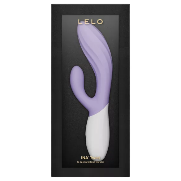 LELO INA Twist - vibratore punto G con braccio clitorideo (viola)