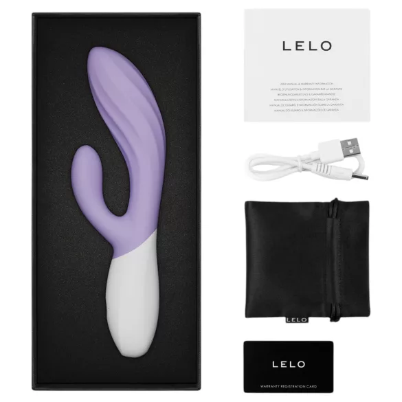 LELO INA Twist - vibratore punto G con braccio clitorideo (viola)