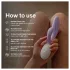 LELO INA Twist - vibratore punto G con braccio clitorideo (viola)