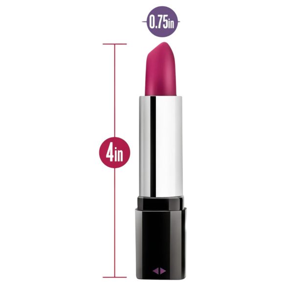 Blush Lipstick Rosé - vibratore rossetto waterproof (nero-rosa)