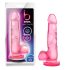 Bjours Sweet N Hard 4 - Dildo rosa con ventosa e testicoli