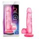 Bjours Sweet N Hard 4 - Dildo rosa con ventosa e testicoli