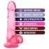 B Yours Sweet N Hard 4 - dildo con testicoli 18 cm (rosa)