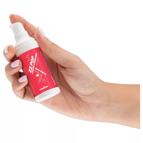 Crushious ZZ Pop - vibratore liquido baciabile alla fragola (30 ml)