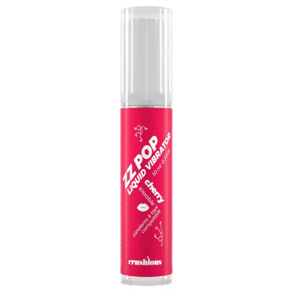 Crushious ZZ POP - vibratore liquido commestibile, ciliegia (10 ml)