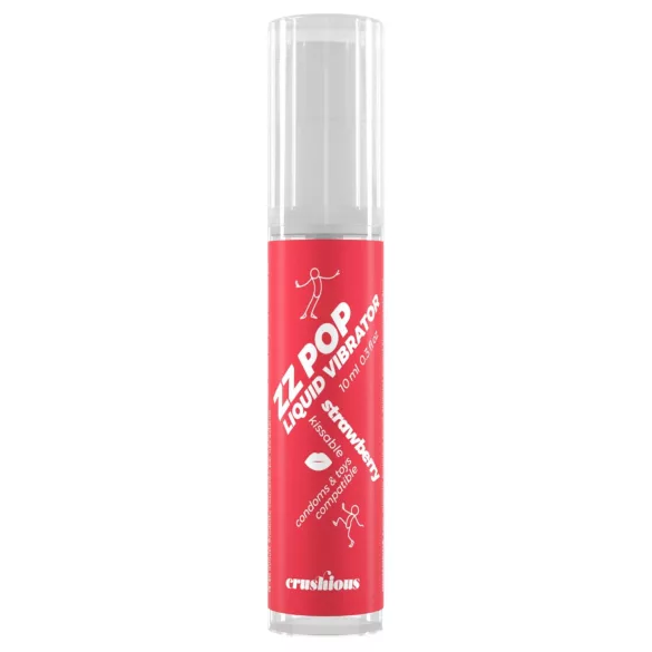 Crushious ZZ POP - vibratore liquido commestibile alla fragola (10 ml)
