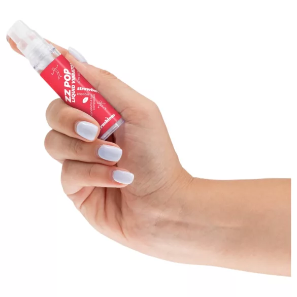 Crushious ZZ POP - vibratore liquido commestibile alla fragola (10 ml)