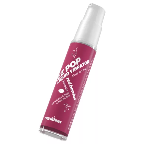 Crushious ZZ POP - vibratore liquido commestibile ai frutti rossi (10 ml)