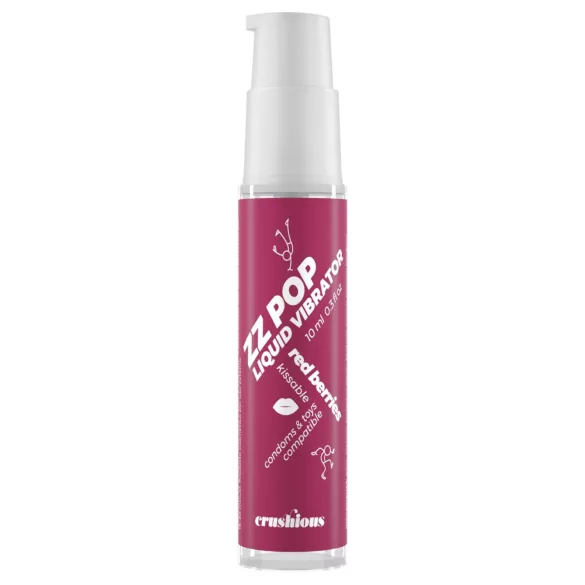 Crushious ZZ POP - vibratore liquido commestibile ai frutti rossi (10 ml)