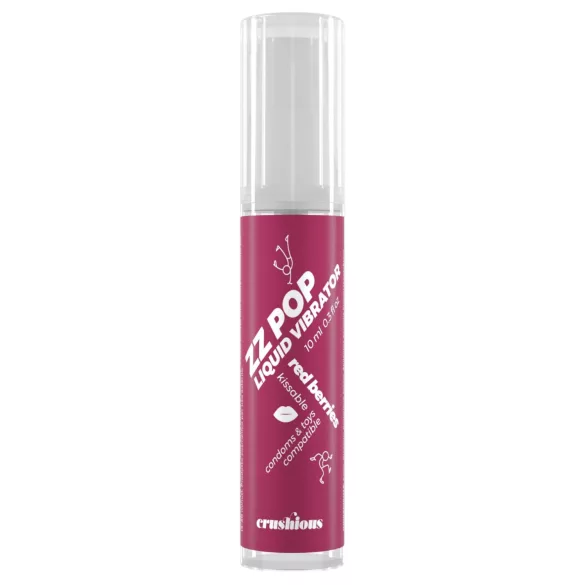 Crushious ZZ POP - vibratore liquido commestibile ai frutti rossi (10 ml)