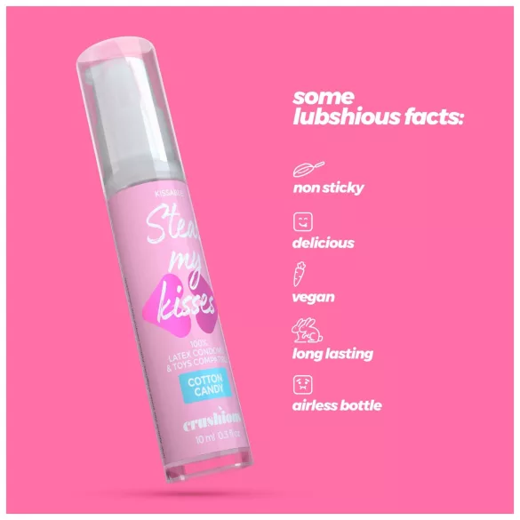 Crushious Steal My Kisses - lubrificante aromatizzato, zucchero filato (10 ml)