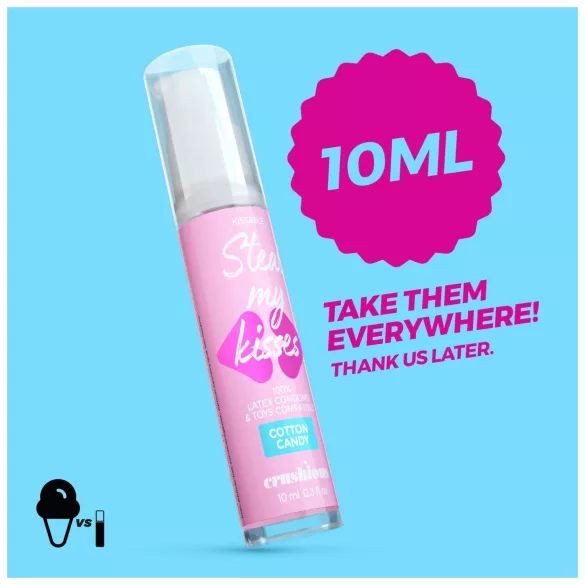 Crushious Steal My Kisses - lubrificante aromatizzato, zucchero filato (10 ml)