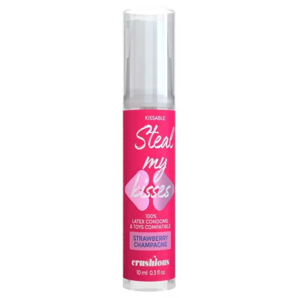 Crushious Steal My Kisses - lubrificante aromatizzato, fragola e champagne (10 ml)