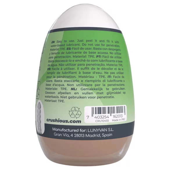 Crushious Ezy Egg The Expert - masturbatore a forma di uovo (color carne)