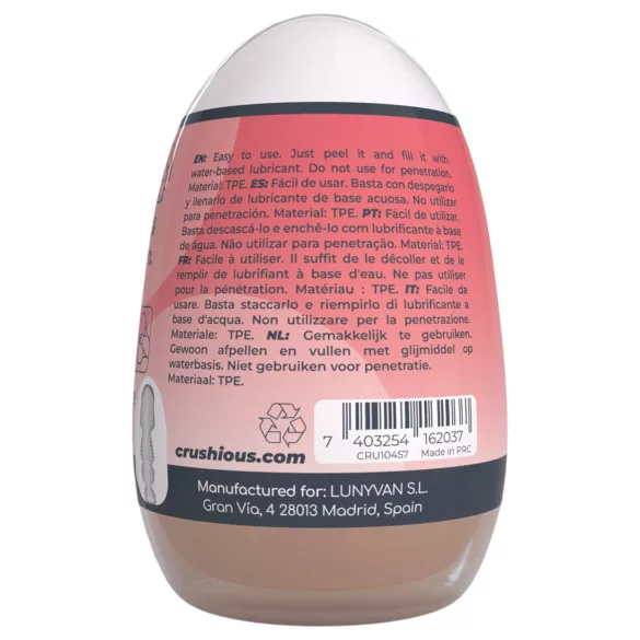 Crushious Ezy Egg Mouth - ovetto masturbatore (color carne)