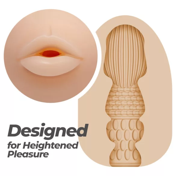 Crushious Ezy Egg Mouth - ovetto masturbatore (color carne)