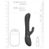 Vive Chou - vibratore clitorideo 4in1 con braccio - silicone nero