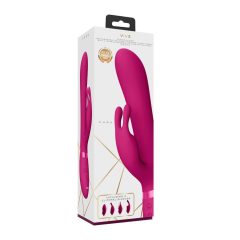   Vive Chou - vibratore ricaricabile con testine intercambiabili per stimolazione clitoridea (rosa)