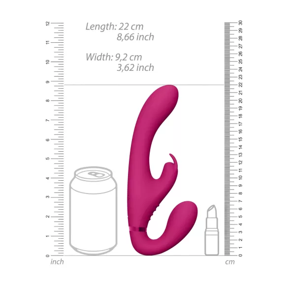 Vive Suki - strap-on vibratore senza imbracatura - silicone rosa