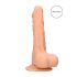RealRock Dong 7 - Dildo realistico con testicoli (17 cm) - naturale