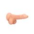 RealRock Dong 7 - Dildo realistico con testicoli (17 cm) - naturale