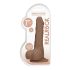 RealRock Dong 7 - Dildo realistico con testicoli (17cm) - naturale scuro