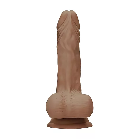 RealRock - dildo realistico con testicoli 17cm - colore scuro