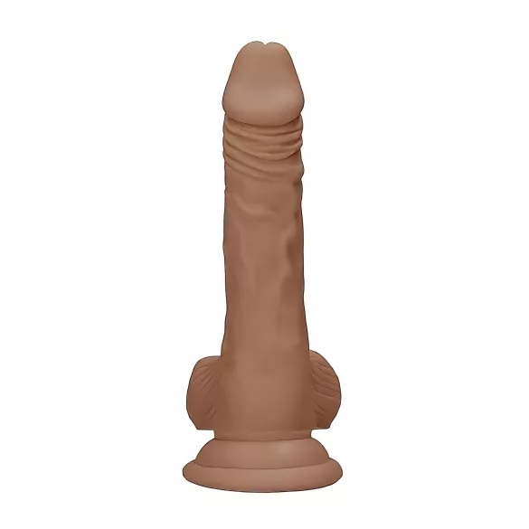 RealRock - dildo realistico con testicoli 17cm - colore scuro