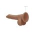 RealRock Dong 7 - Dildo realistico con testicoli (17cm) - naturale scuro