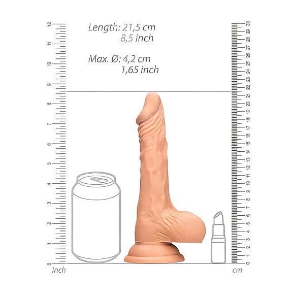RealRock - dildo realistico con testicoli - 20cm naturale