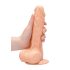 RealRock Dong 8 - Dildo realistico con testicoli (20cm) - naturale