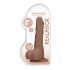 RealRock Dong 8 - Dildo realistica con testicoli (20cm) - naturale scuro
