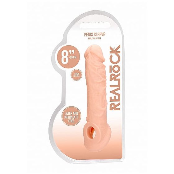 Manicotto Penico RealRock 8 - Estensione Pene (21cm) - Naturale