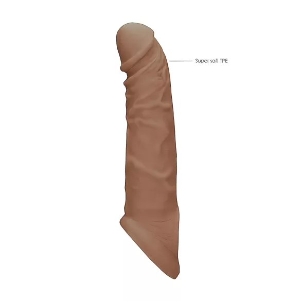 RealRock - estensore pene realistico 21cm - colore naturale scuro