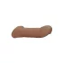 RealRock - guaina fallo realistico - 21,5 cm - colore naturale scuro