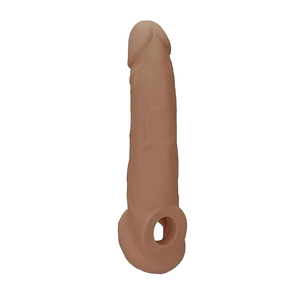 RealRock - guaina fallo realistico - 21,5 cm - colore naturale scuro