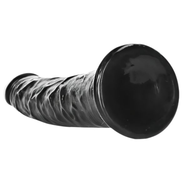 RealRock - dildo realistico slim - 15,5 cm - nero