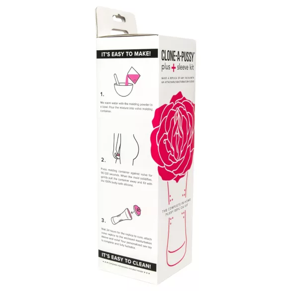 Clone-a-Pussy - kit per calco della vulva e manicotto - silicone rosa