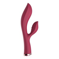   Rose di Raytech - Vibratore ricaricabile e impermeabile con stimolatore clitorideo (rosso)