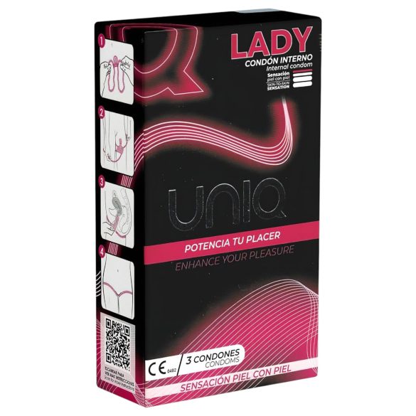 Uniq Lady - preservativi femminili (3 pz)
