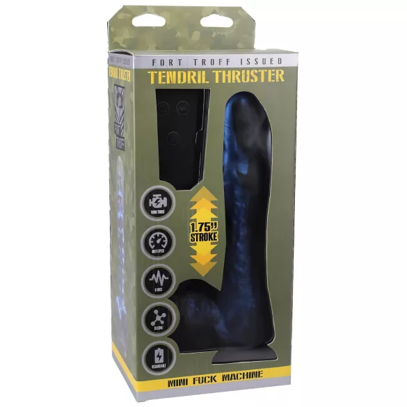 Doc Johnson - mini vibratore spingente wireless - silicone blu
